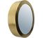 Miroir Rond Bord Large En Métal 50 Cm Doré