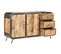 Buffet 140 X 40 X 80 Cm Bois De Manguier Massif