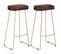 Tabourets De Bar Gavin Lot De 2 Bois De Manguier Massif