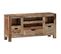 Buffet Gris 100x30x50 Cm Bois Massif