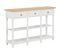 Table Console Blanc 120x30x76 Cm Mdf