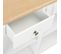 Table Console Blanc 120x30x76 Cm Mdf