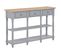 Table Console Gris 120x30x76 Cm Mdf