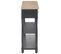 Table Console Noir 120x30x76 Cm Mdf