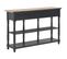 Table Console Noir 120x30x76 Cm Mdf