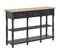 Table Console Noir 120x30x76 Cm Mdf