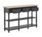 Table Console Noir 120x30x76 Cm Mdf