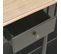 Table Console Noir 120x30x76 Cm Mdf