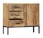 Buffet 88 X 30 X 71 Cm Bois De Manguier Massif