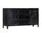 Buffet Noir 147x40x80 Cm Bois De Manguier Massif