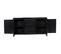 Buffet Noir 147x40x80 Cm Bois De Manguier Massif