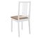 Chaises À Manger Avec Coussins Lot De 4 Blanc Bois Solide