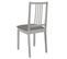 Chaises À Manger Avec Coussins Lot De 4 Gris Bois Solide