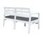 Salon De Jardin 4 PCs Plastique Blanc