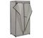 2 PCs Garde-robes Gris 75x50x160 Cm