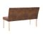 Banc 139,5 Cm Marron Similicuir Daim