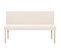 Banc 139,5 Cm Crème Polyester