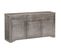 Buffet 3 Portes 3 Tiroirs Manguier Massif Gris Kabu - 160 x 40 x 80 cm