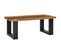 Table Basse 100x50x40 Cm Bois De Teck Massif Et Pierre De Lave