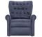 Chaise Inclinable Gris Similicuir Daim