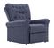 Chaise Inclinable Gris Similicuir Daim