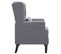 Fauteuil Gris Foncé Tissu