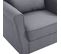 Fauteuil Gris Foncé Tissu