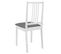 Chaises À Manger Avec Coussins Lot De 6 Blanc Bois Solide