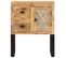 Buffet 60 X 30 X 76 Cm Bois De Manguier Massif