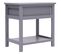 Table De Chevet Gris 40x29x42 Cm Bois De Paulownia