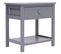 Table De Chevet Gris 40x29x42 Cm Bois De Paulownia