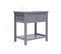 Table De Chevet Gris 40x29x42 Cm Bois De Paulownia