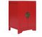 Table De Chevet Rouge 38 X 28 X 52 Cm Bois De Paulownia