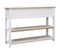 Table Console Naturel Et Blanc 115 X 30 X 76 Cm Bois