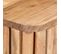 Table De Chevet 40 X 30 X 50 Cm Bois D'acacia Massif