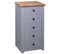 Buffet Gris 46x40x89 Cm Pin Gamme Panama