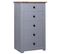 Buffet Gris 46x40x89 Cm Pin Gamme Panama