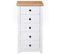 Buffet Blanc 46x40x89 Cm Pin Gamme Panama