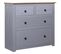 Buffet Gris 80x40x83 Cm Pin Gamme Panama