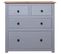 Buffet Gris 80x40x83 Cm Pin Gamme Panama