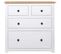 Buffet Blanc 80x40x83 Cm Pin Gamme Panama