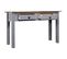 Table Console Gris 110x40x72 Cm Pin Solide Gamme Panama