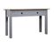 Table Console Gris 110x40x72 Cm Pin Solide Gamme Panama