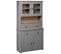 Buffet Haut Gris 93x40,5x180 Cm Pin Gamme Panama