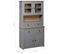 Buffet Haut Gris 93x40,5x180 Cm Pin Gamme Panama