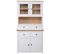 Buffet Haut Blanc 93x40,5x180 Cm Pin Gamme Panama