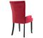 Chaises À Manger Avec Accoudoirs Lot De 2 Rouge Velours