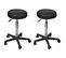 Tabourets De Bureau 2 PCs Noir 35,5x84 Cm Similicuir