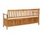 Banc De Rangement Avec Coussin 170 Cm Bois D'acacia Solide