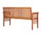 Banc de jardin 3 places avec coussin 150cm Bois d'acacia massif